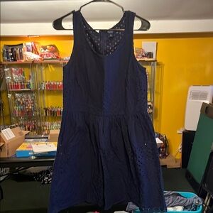 Old Navy Navy Blue Sleeveless Dress